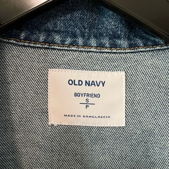 Old navy boyfriend style denim jacket size S - Picture 2 of 4